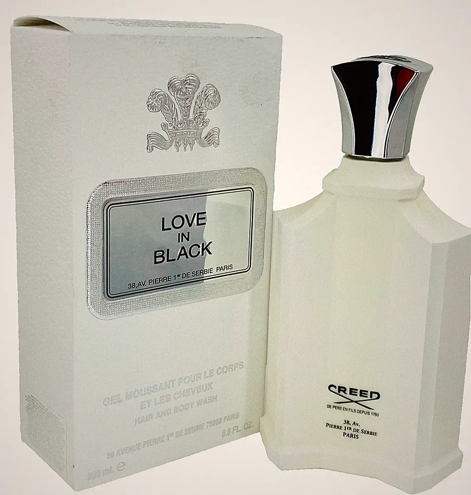 NEW Creed Love In Black Shower Gel Hair And Body Wash 6.8 oz NIB