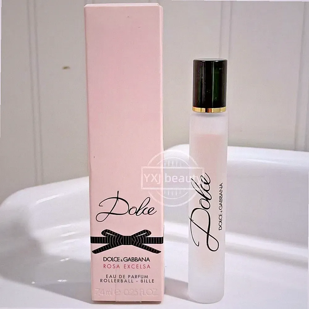 New Dolce Gabbana Rosa Excelsa EDP Perfume Rollerball Travel 7.4ml/ 0.25oz~RARE