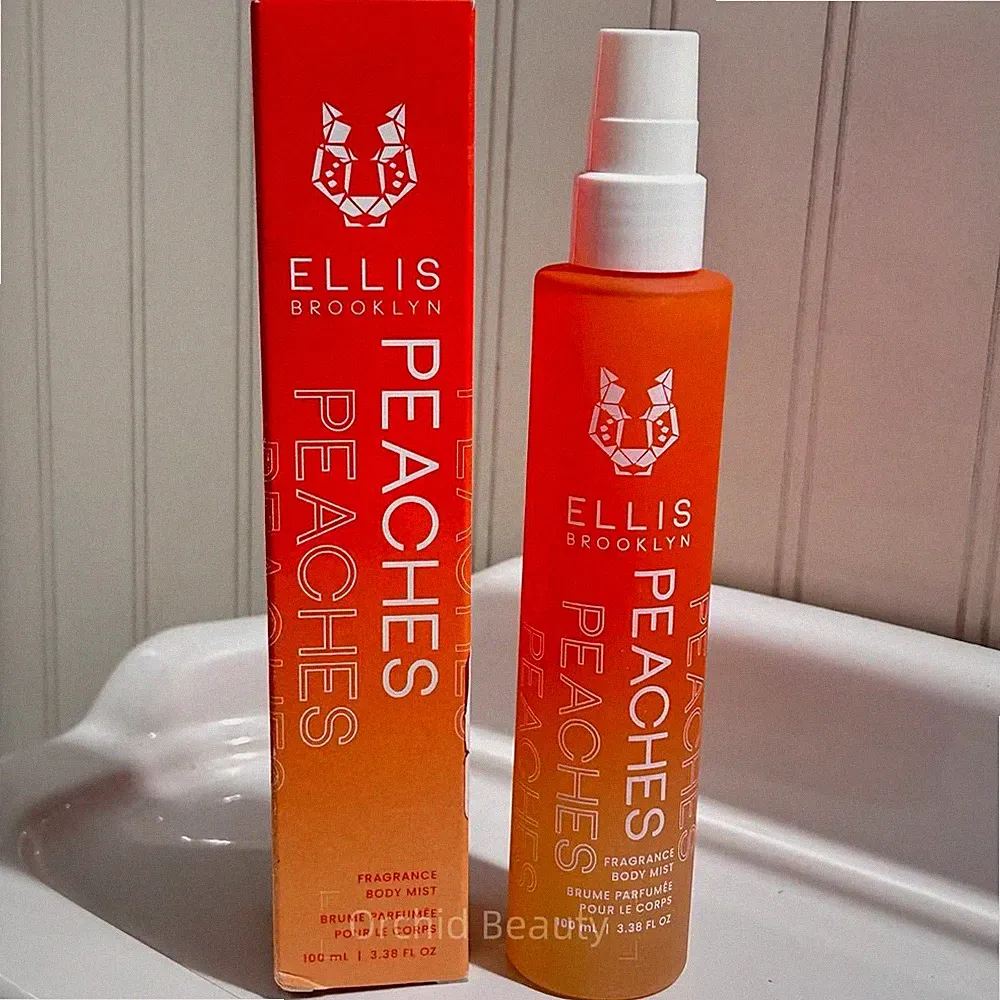New Ellis Brooklyn PEACHES Hair and Body Fragrance Mist Big Size 100 ml/3.4 oz