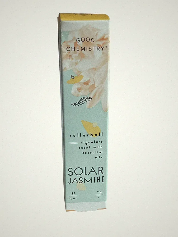NEW Good Chemistry SOLAR JASMINE Rollerball Perfume, 0.25 Fl Oz Pineapple Peach