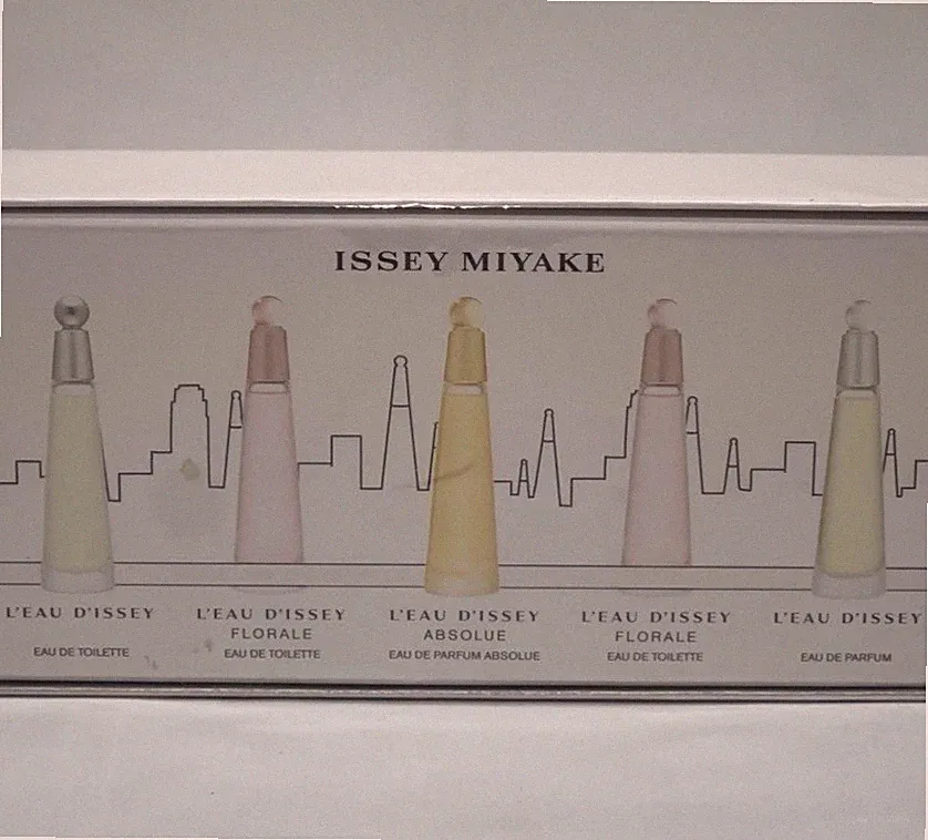 New Issey Miyake L'eau D'Issey Mini Perfume Set Florale Absolue 5 x 3mL SEALED
