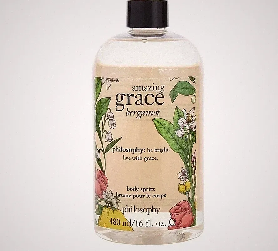 NEW Philosophy Amazing Grace Bergamot Body Spritz Body Spray 16 fl oz W/ Sprayer