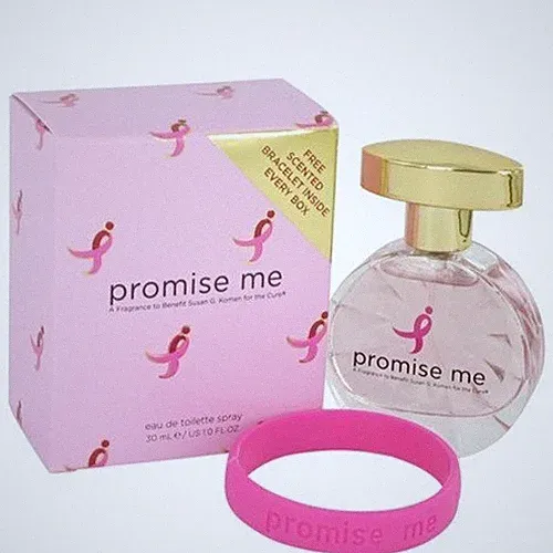 NEW PROMISE ME 1.0 FL. OZ. EAU DE TOILETTE PERFUME SPRAY SUSAN G. KOMEN PINK NIB