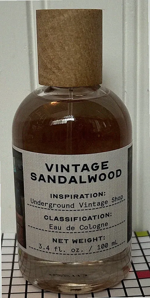 NEW VINTAGE SANDALWOOD EAU DE COLOGNE SPRAY TRU FRAGRANCE 3.4 oz
