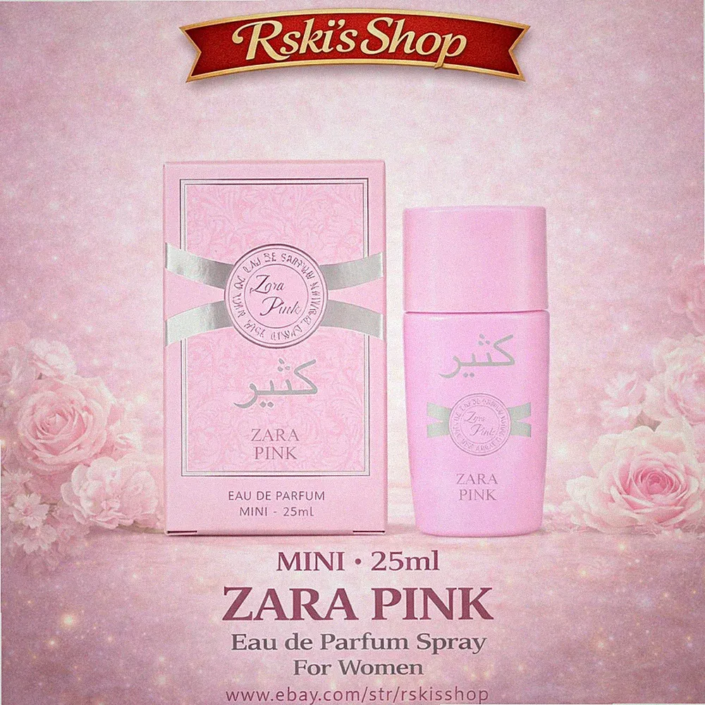 New Women's MINI ZARA PINK Eau de Parfum Spray 25ml - 0.9 fl oz