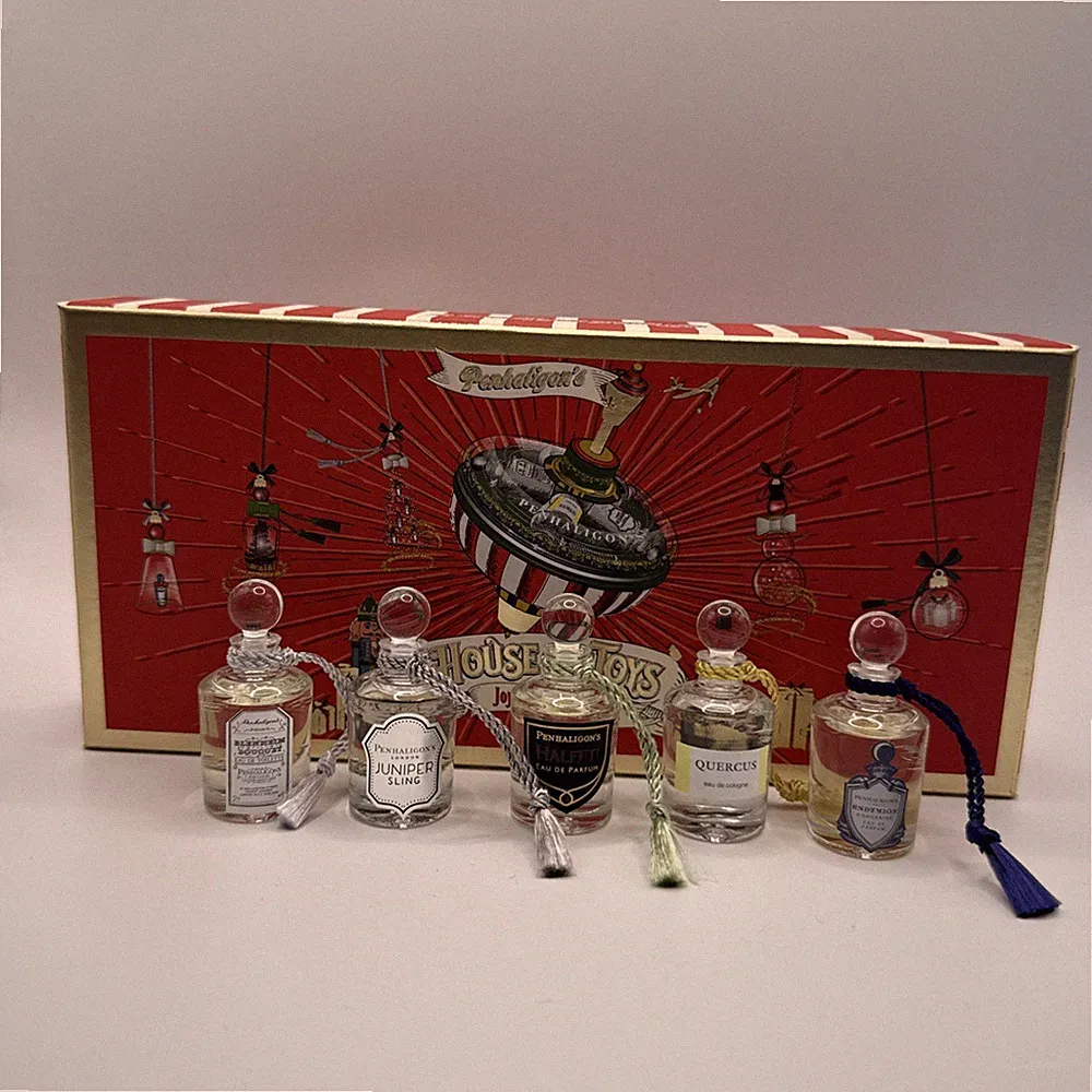 NIB Penhaligon’s Gift Set 5X5ml Blenheim Endymion Halfeti Juniper Quercus
