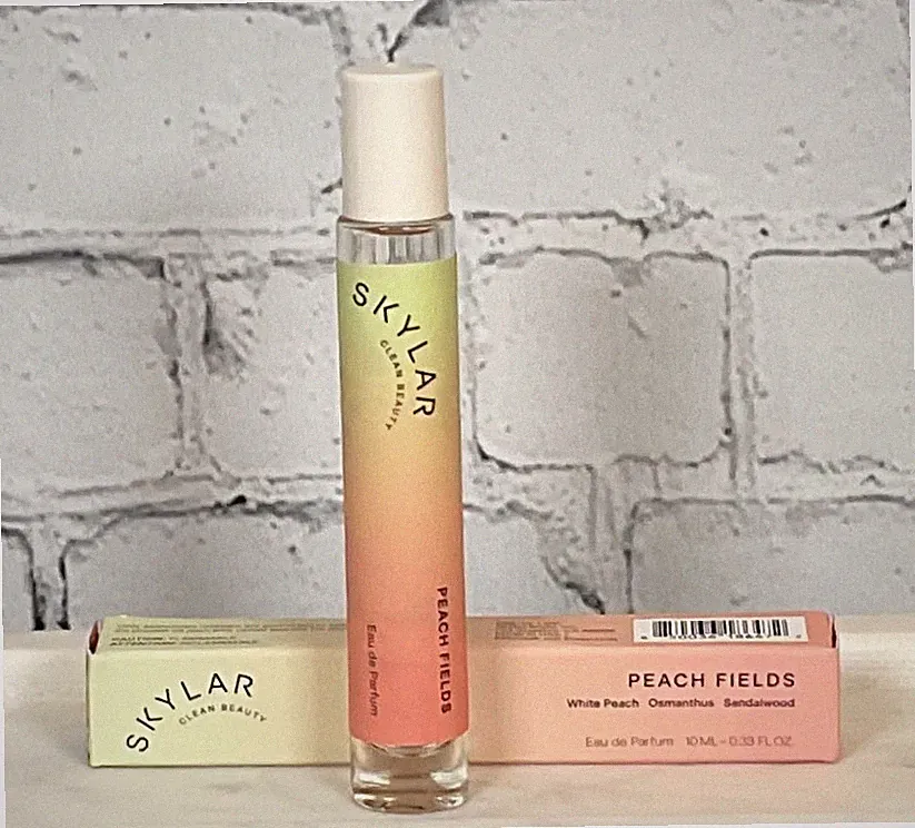 NIB SKYLAR BEAUTY Peach Fields Eau de Parfum 0.33 fl oz White Peach+Sandalwood