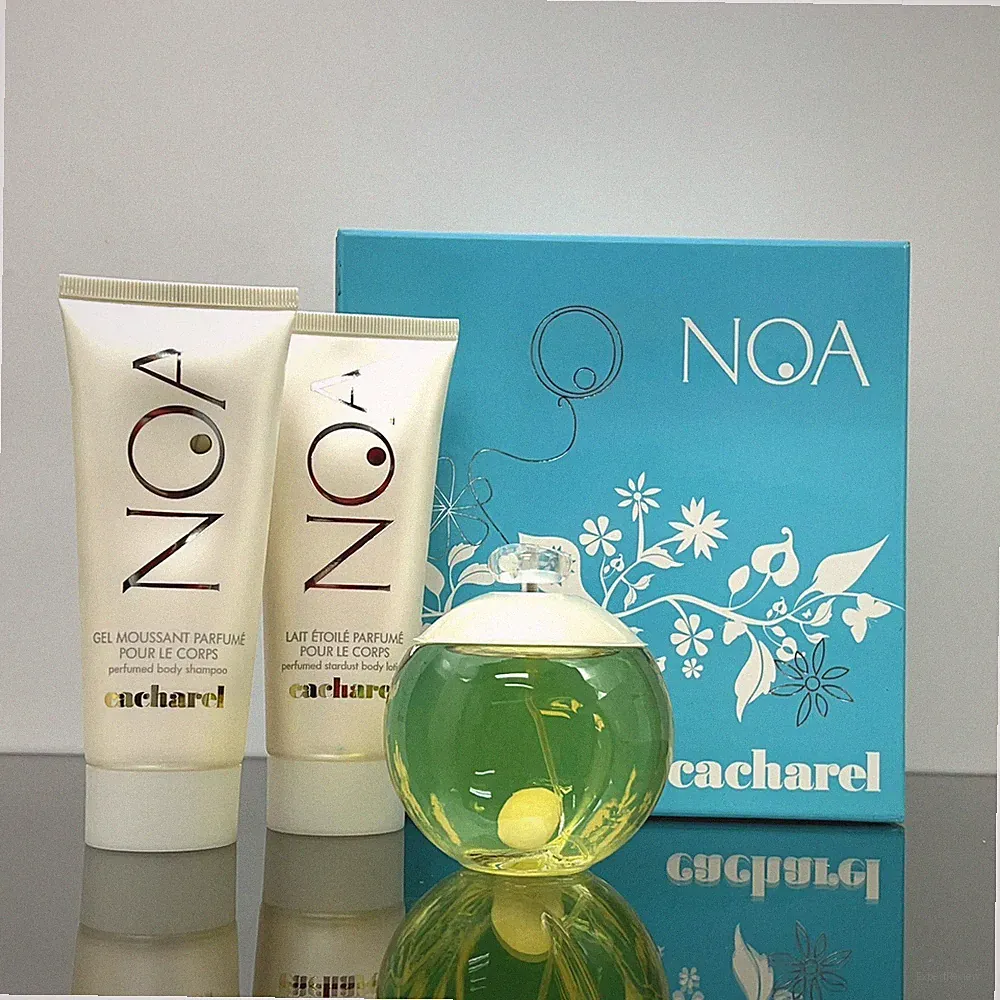 NOA by CACHAREL 3pc Women Set 3.4oz EDT + 3.4oz B/Lotion + 3.4oz B/Shampoo