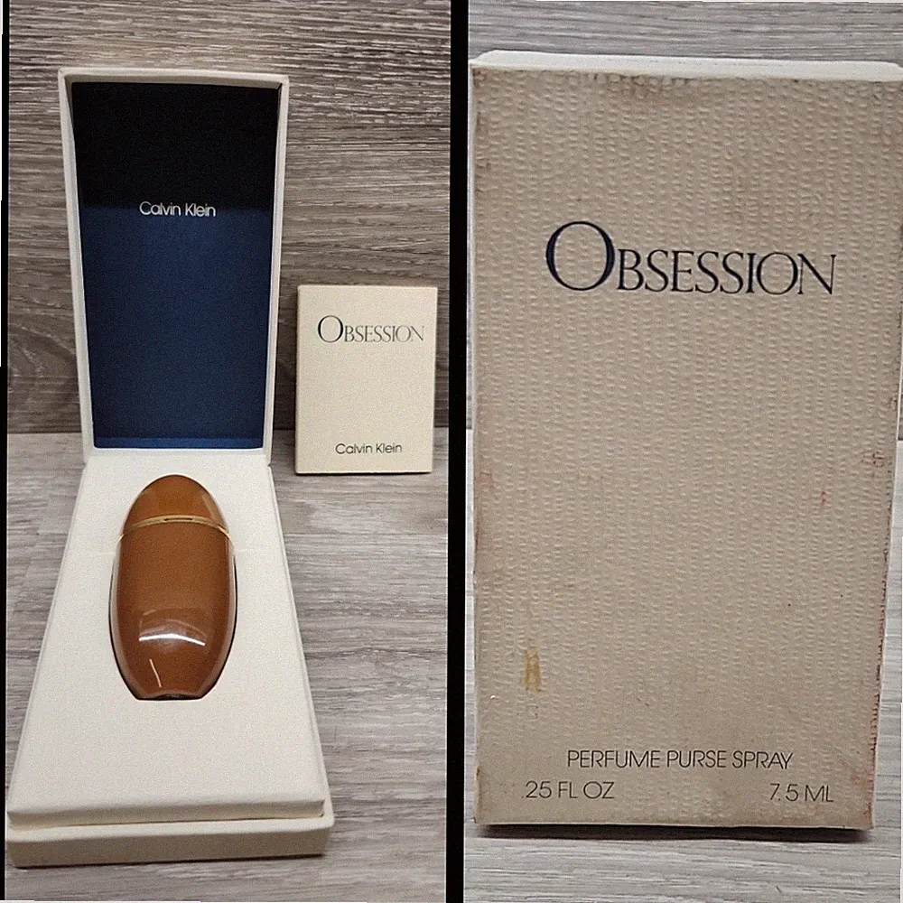 Obsession Calvin Klein Perfume Purse Spray 7.5 ml. Rare 1985 (Read Description