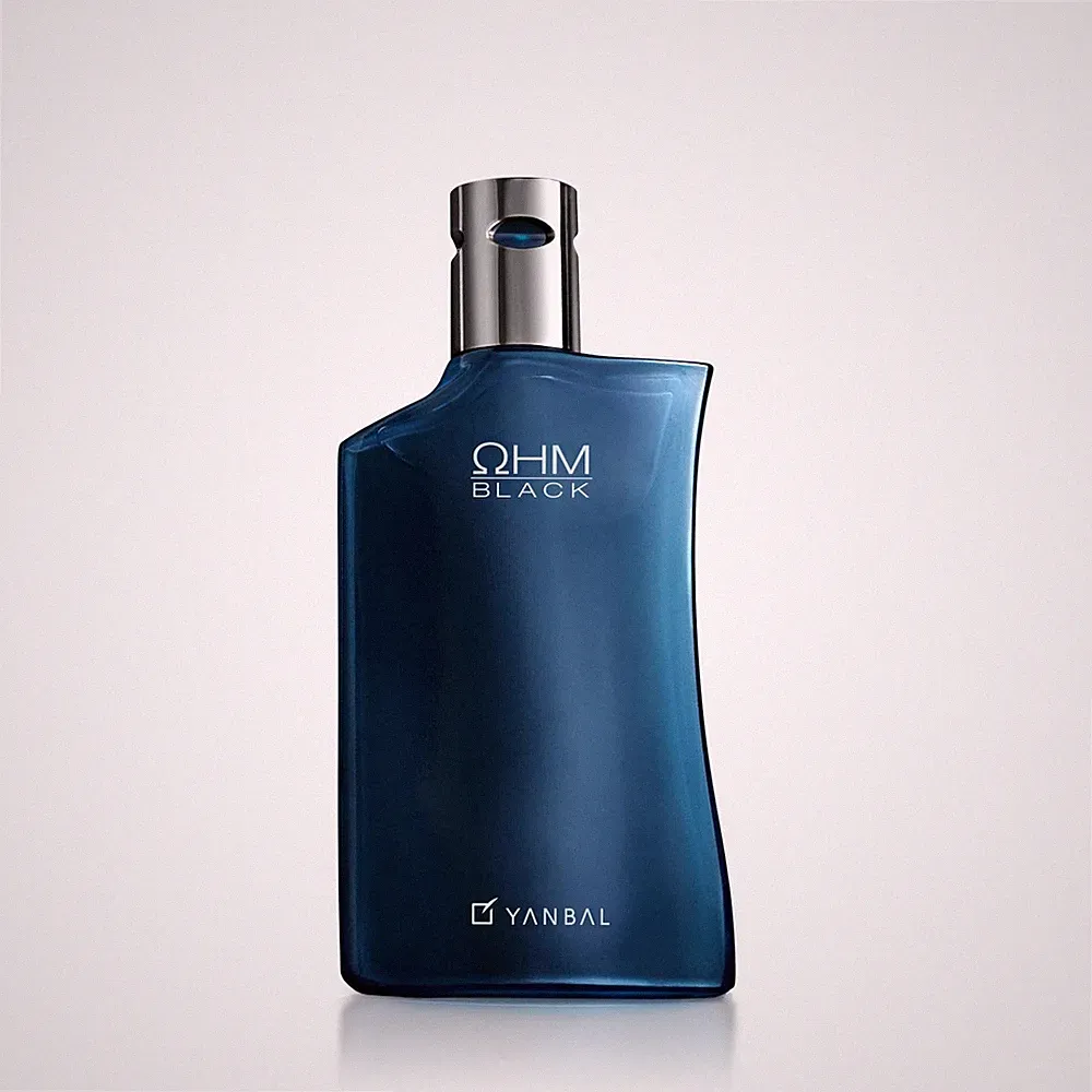 Ohm Black Parfum for Men 100ml Herbal Citrus Fragrance Modern Elegant Design