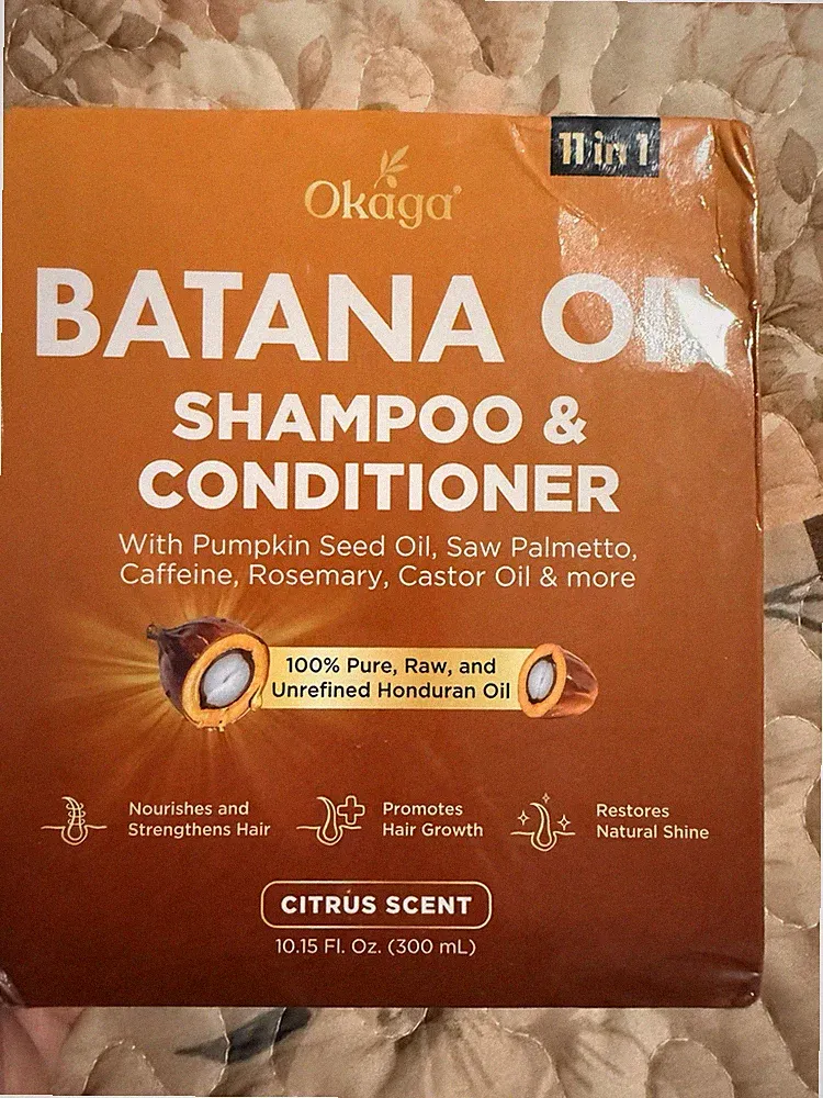 OKAGA Batana Oil Shampoo & Conditioner, 10.15 fl oz (Citrus Scent)