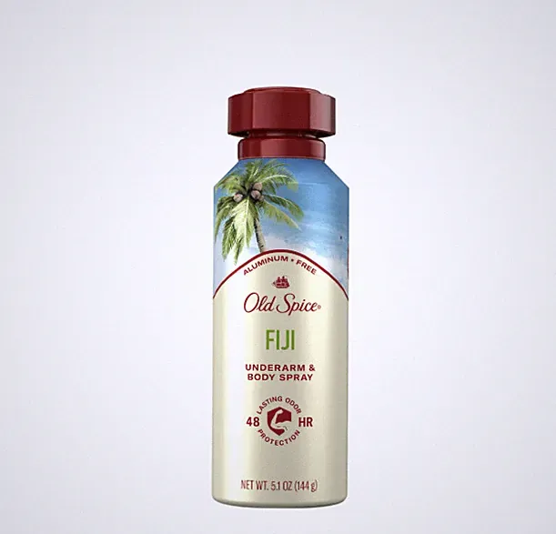 Old Spice Fiji body spray 0% Aluminum deodorant fragrance 5.1 oz perfume
