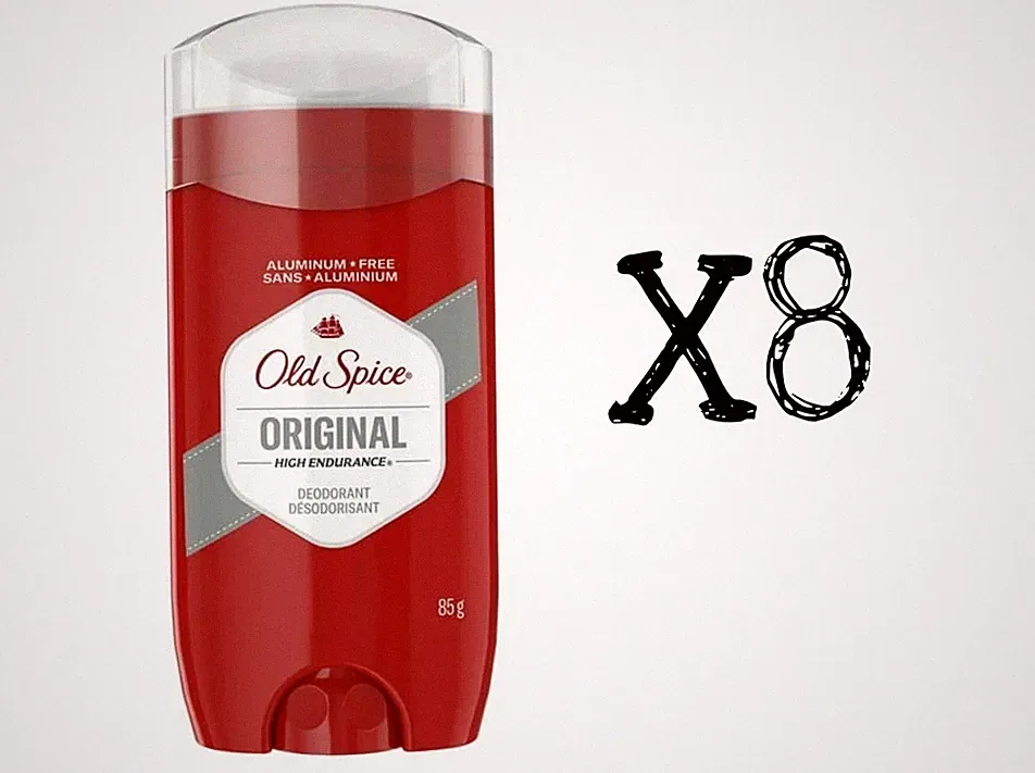 Old Spice High Endurance Deodorant for Men Aluminum Free Original Scent 8 pack