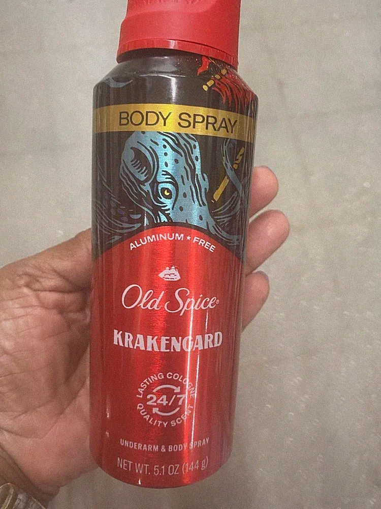 OLD SPICE Krakengard body spray-Aluminum Free-Quality scent-Lasting Cologne