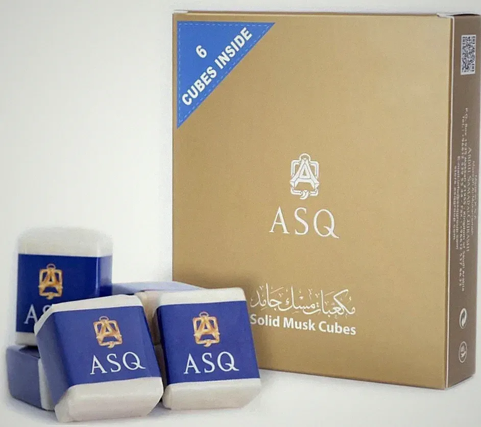 Original White Musk Perfume Cubes (6 Pcs) by Abdul Samad Al Qurashi made in KSA