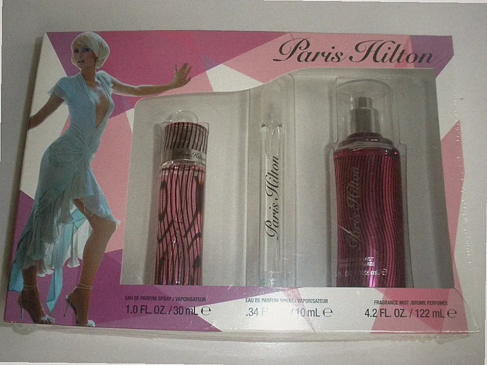 Paris Hilton Perfume 3 pcs Gift Set 1.0oz EDP Spray .34oz Mini 4.2Fragrance Mist