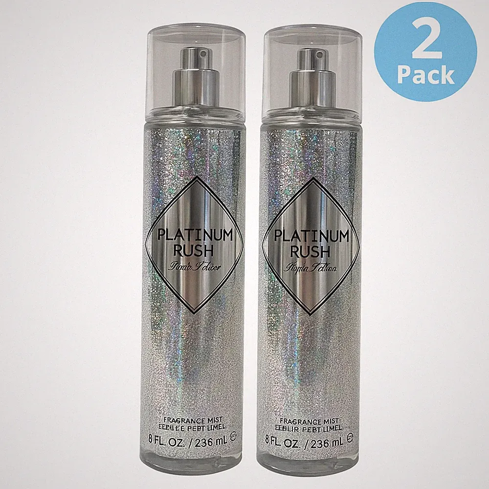 Paris Hilton Platinum Rush Fragrance Mist 8oz 2 Pack New