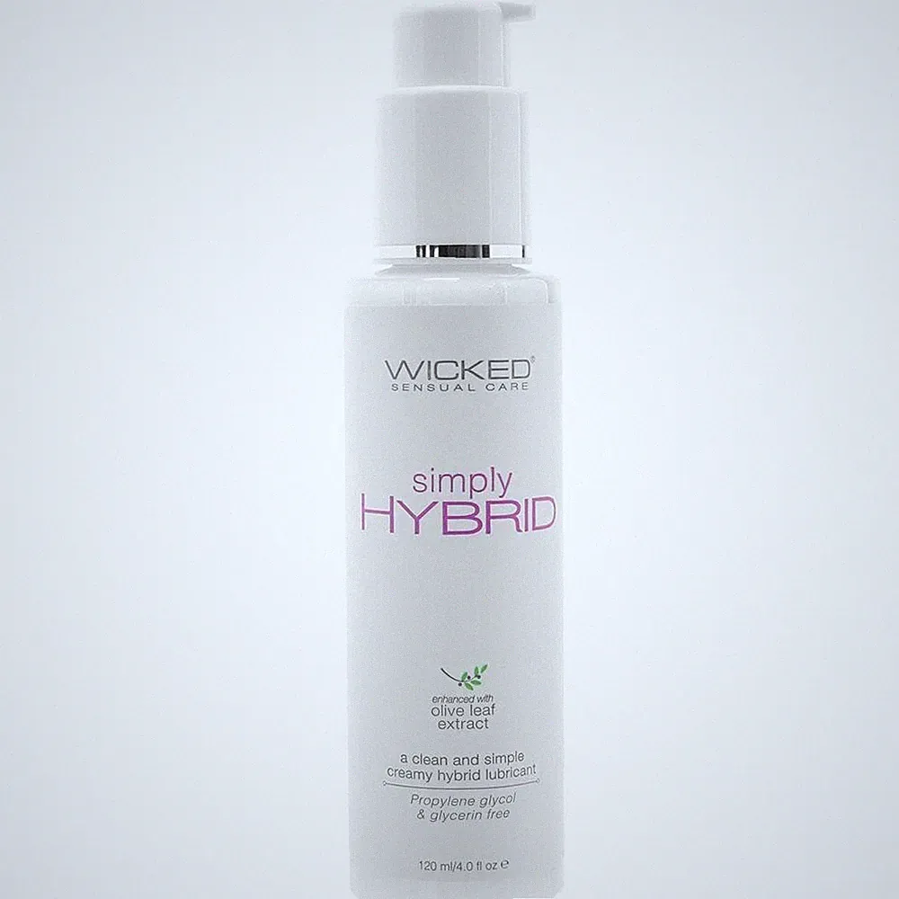 Personal Lubricant Wicked Simply Hybrid Fragrance Free Lubricant 4oz