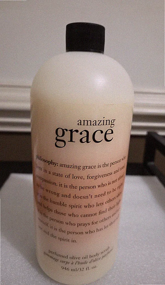 Philosophy Amazing Grace Perfumed Olive Oil Body Scrub 32 oz SEALED LABEL FLAW