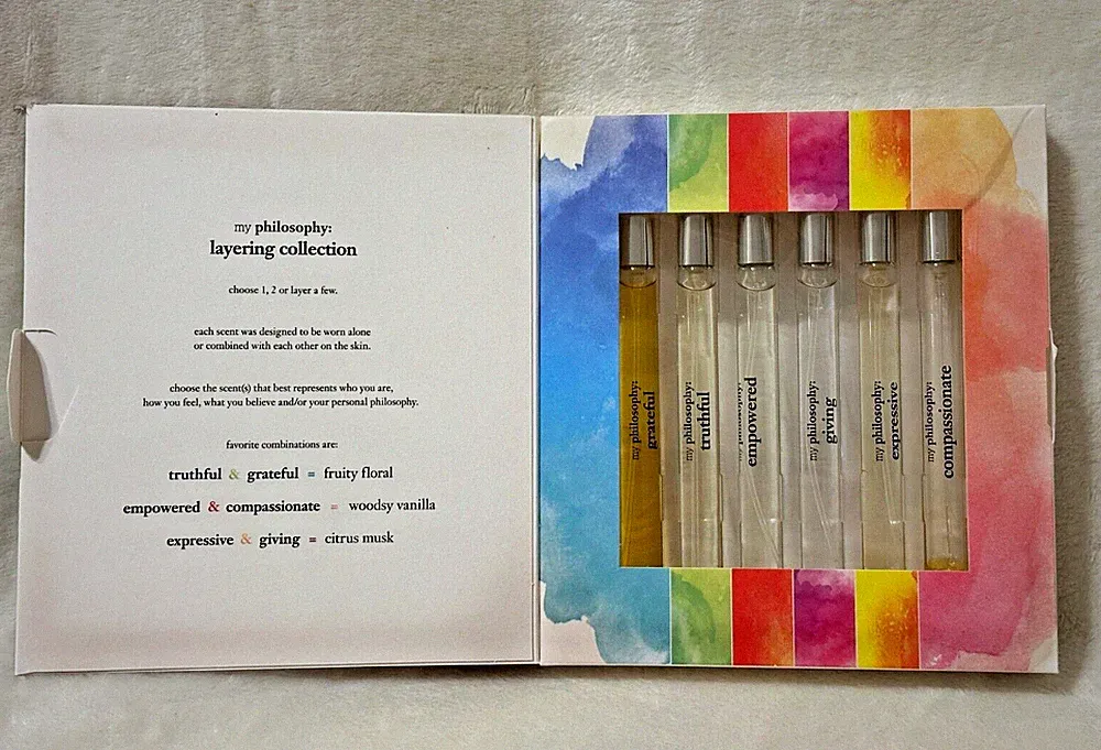 PHILOSOPHY - LAYERING DISCOVERY SET - 6 x 10mL - Gift Set of (6) Spray Perfumes
