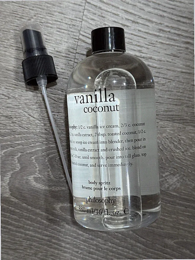Philosophy Vanilla Coconut Body Spritz Fragrance Spray – 16 oz Sealed- With Pump