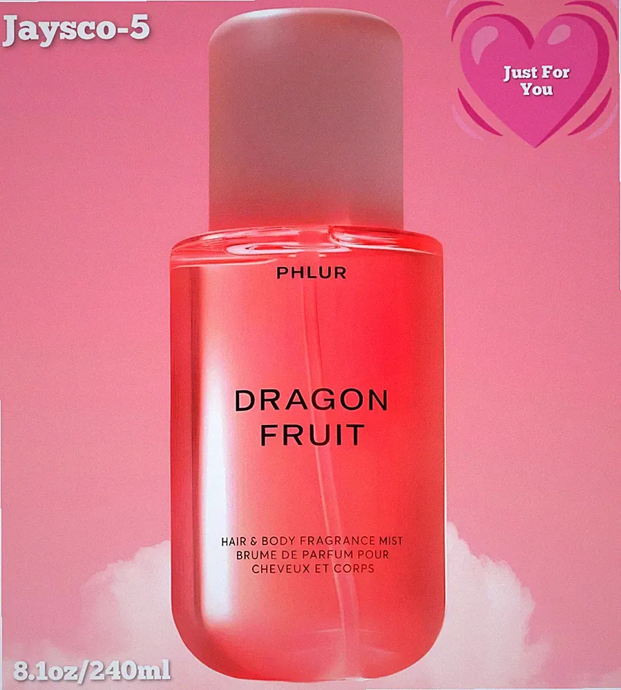 PHLUR Dragon Fruit Body Mist - Hair & Body Fragrance Mist ,8oz/240ml