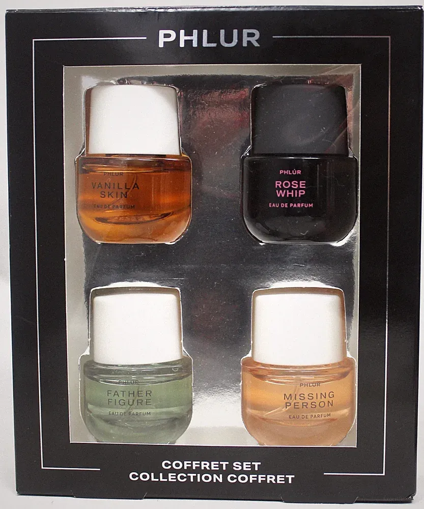 Phlur Mini Perfume Coffret Set of 4 Holiday Brand New in Box .24 oz each