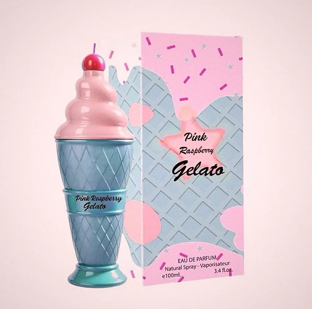 Pink Raspberry Gelato Perfume for Women 3.4 oz EDP Sweet Gourmand Vanilla NWT