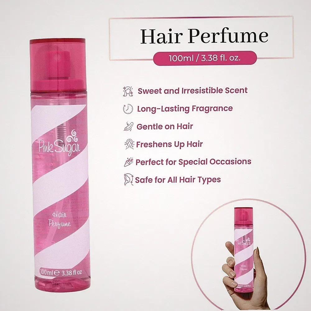 Pink Sugar by Aquolina Hair Perfume Spray for Women 3.4oz Sweet Scent Hair Mist