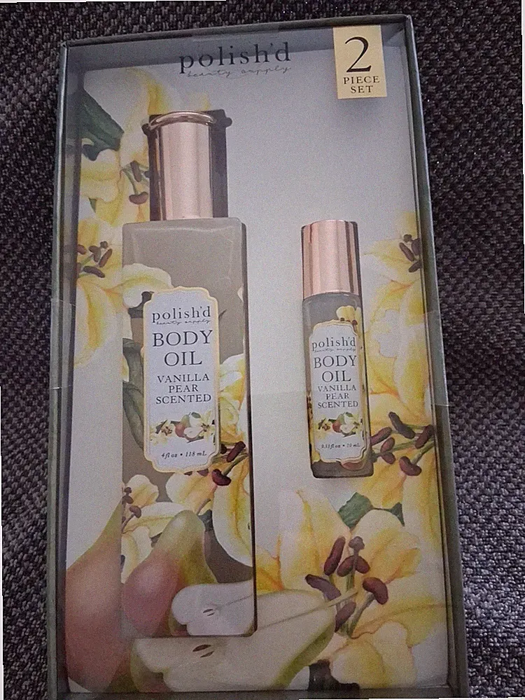 Polish'd Winter Gardenia Body Oils Rollerball Set Vanilla Pear New In Box