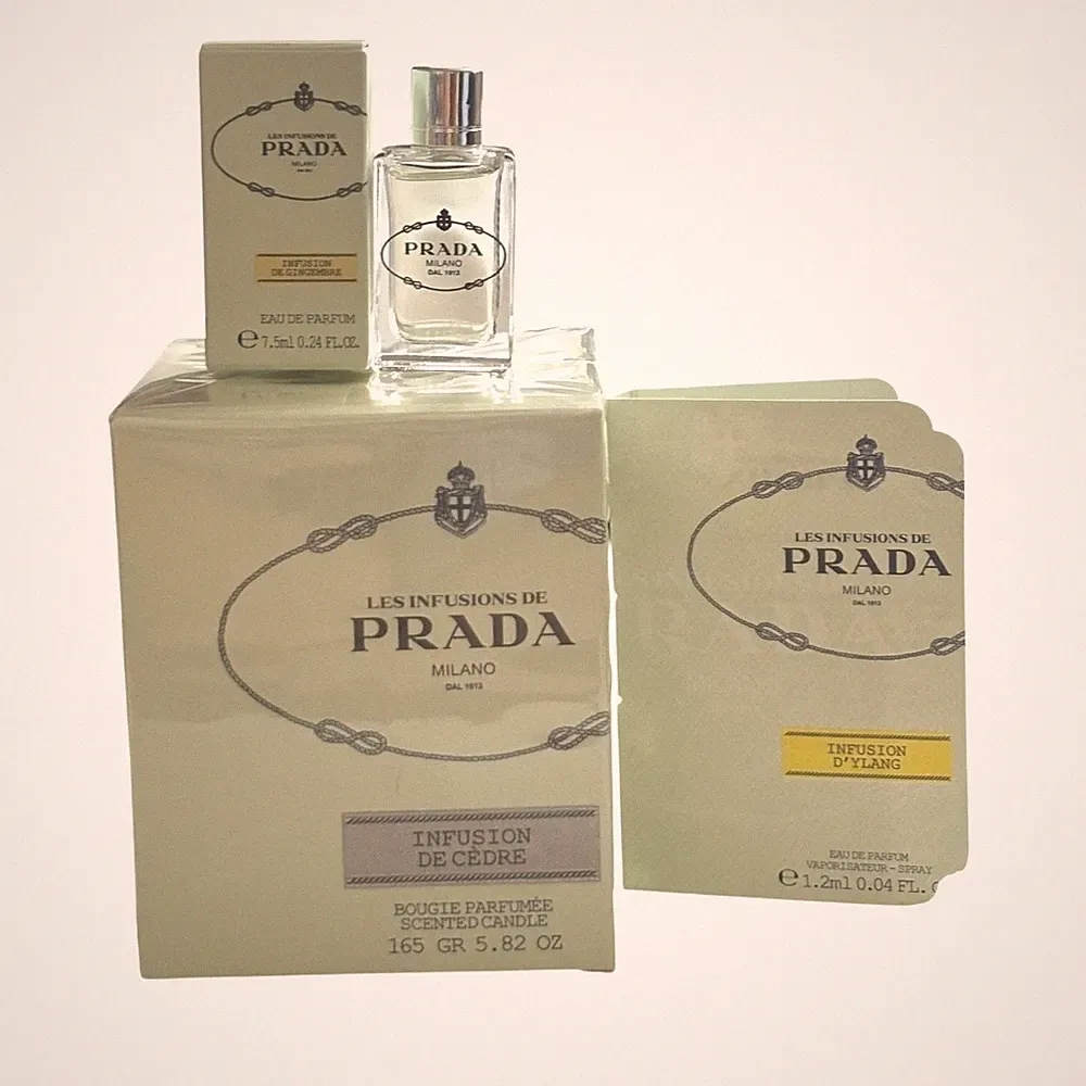 Prada Les Infusions Candle + Mini Perfume & Sample Set