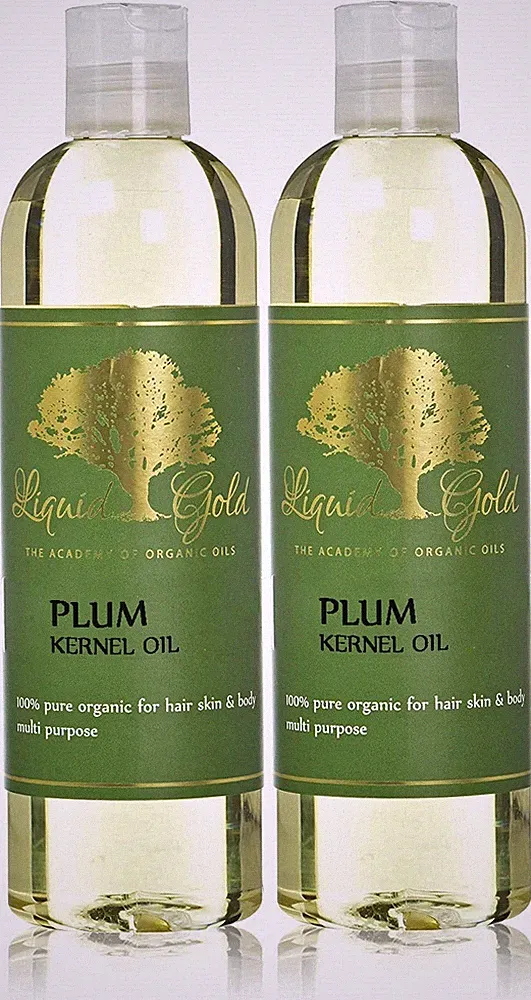 Premium Liquid Gold Plum Kernel Oil Pure Organic Cold Pressed Skin Hair Nails