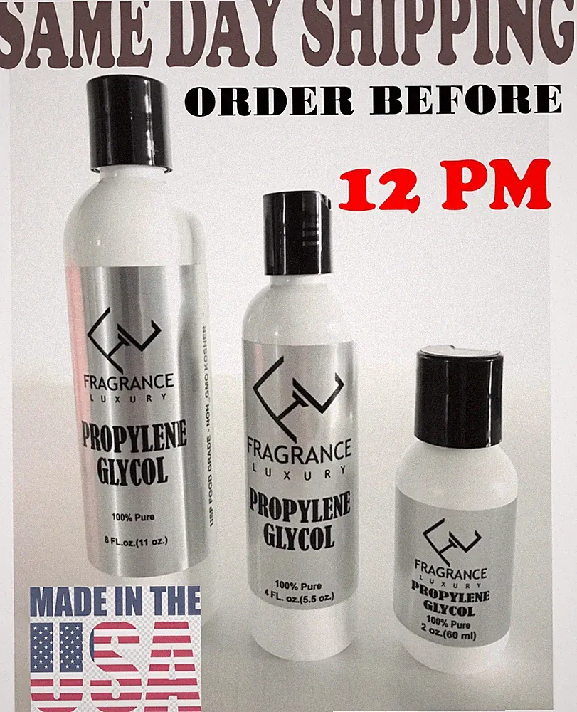 Propylene Glycol USP 100% pure fragrance-luxury Food Grade NON GMO Kosher USA