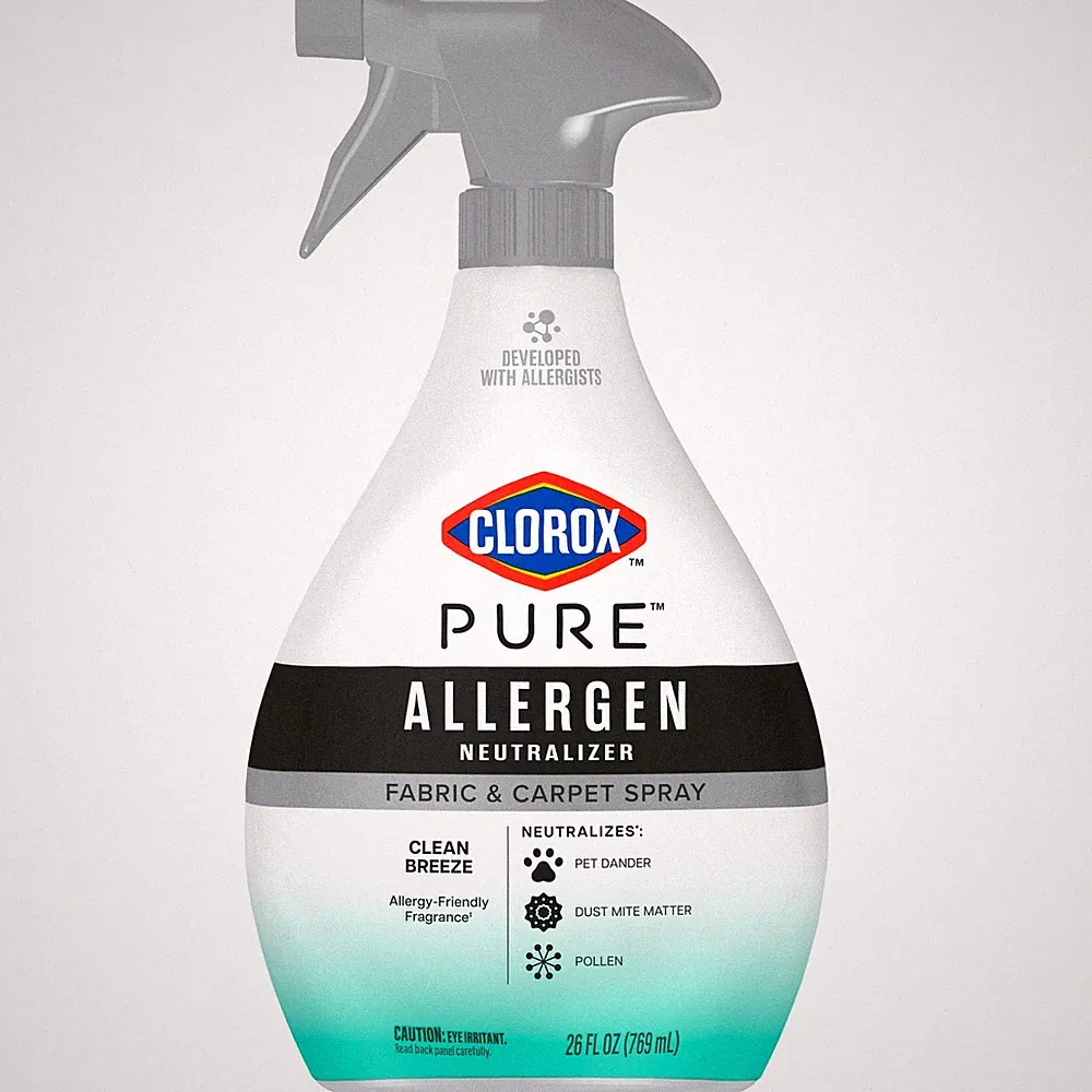 PURE Allergen Neutralizer Fabric and Carpet Spray, Clean Breeze, 26 Fluid Ounces