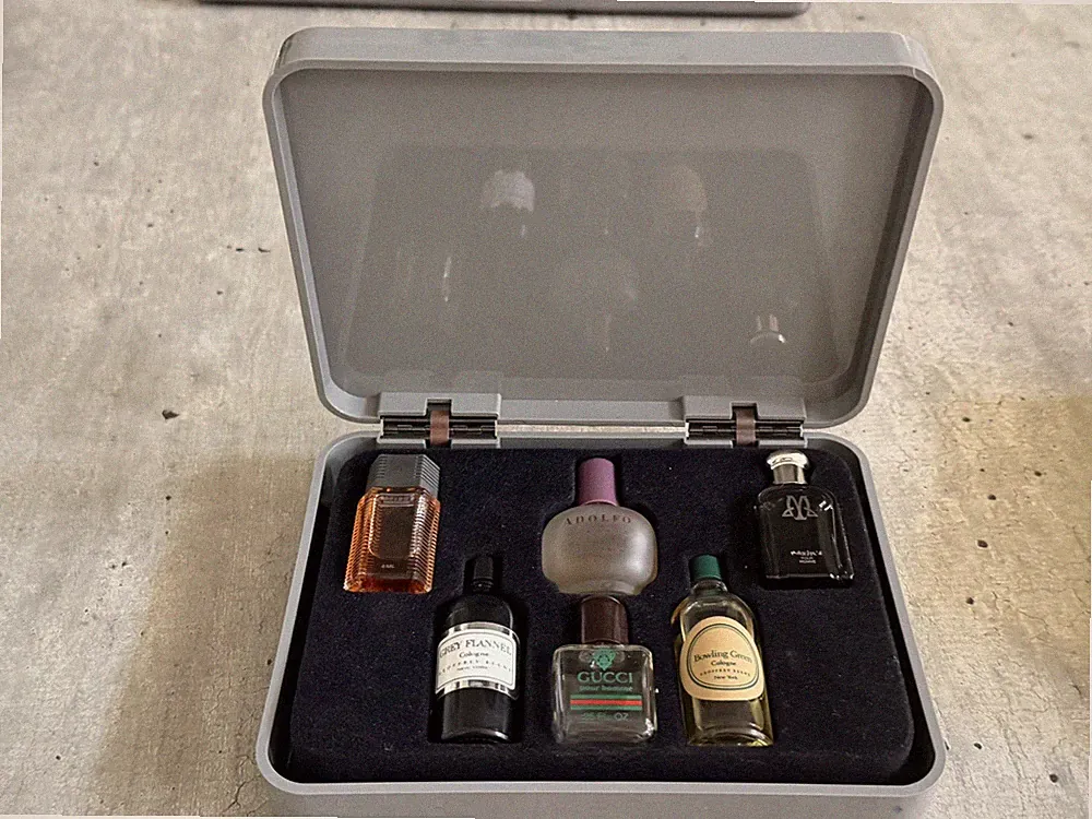 RARE Fragrance Bar Vintage Mini Cologne Set JcPenney - Gucci Pour Homme - Adolfo