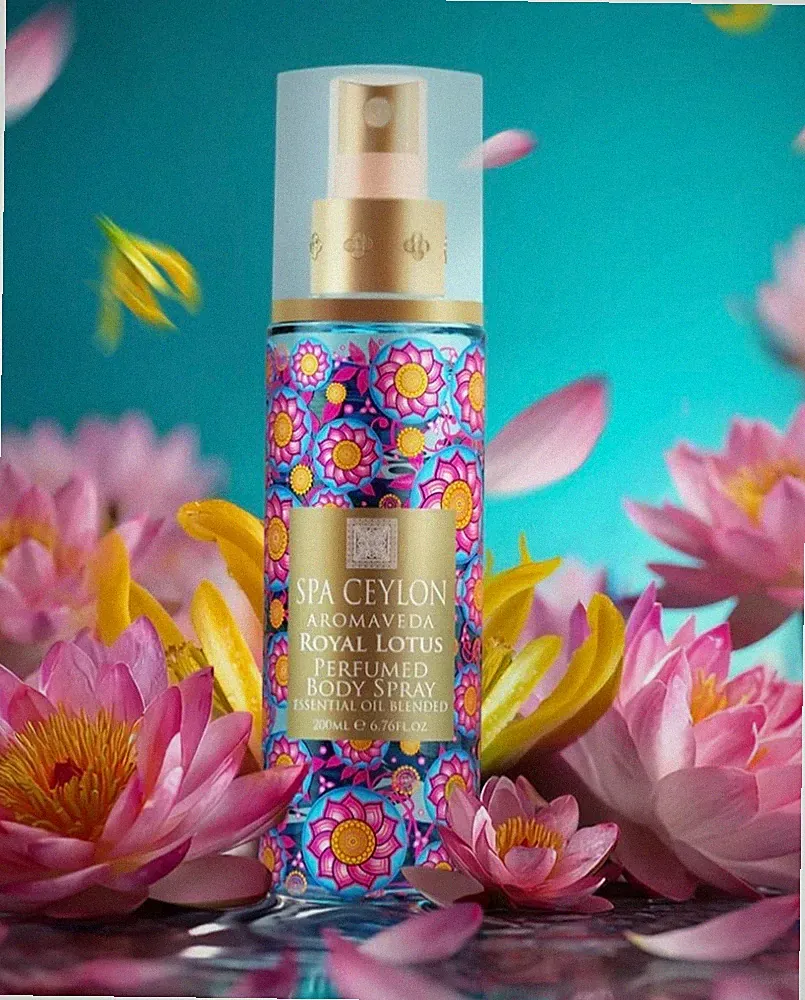 Royal Lotus Perfumed Body Spray 200ml Floral Scent Gift Idea Fresh