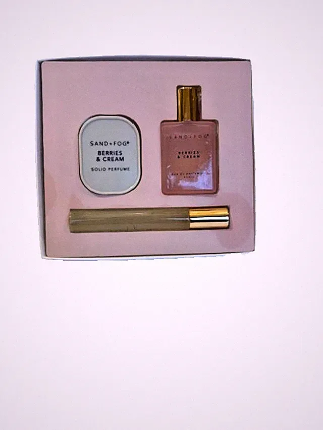 Sand + Fog Berries & Cream Solid Perfume Eau De Parfum Perfume Oil 3 pc Set New
