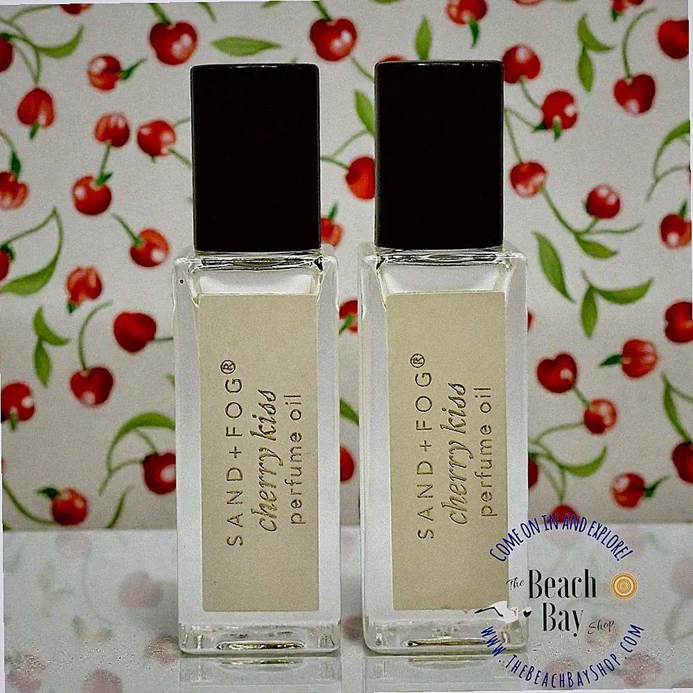 SAND + FOG Cherry Kiss Eau De Parfum Roller Perfume Oil .17 oz Travel X2