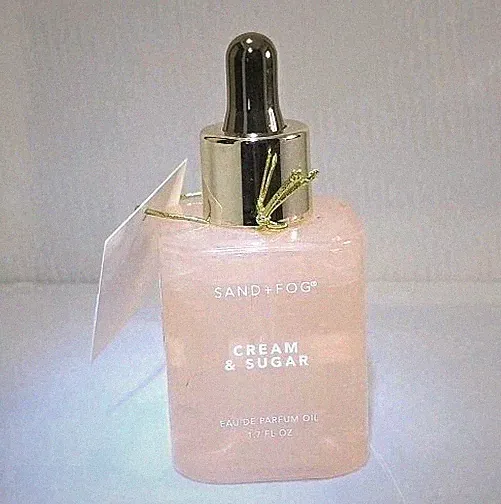 Sand + Fog Cream & Sugar Perfume Oil 1.7 oz / 50ml Dropper Sweet Gourmand NEW