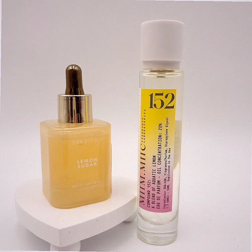 Sand + Fog Lemon Sugar & MIIM.MIIC 152 Aquatic Lemon Perfume Oil Set 1.7oz 50ml
