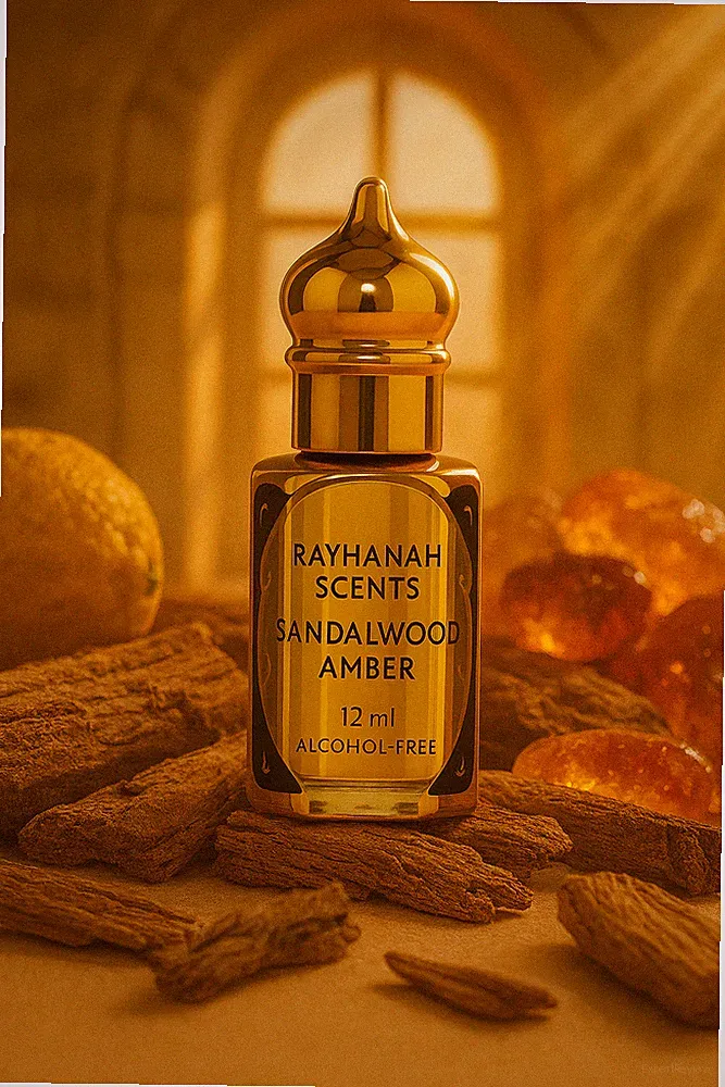 Sandalwood Amber – Warm Oriental Perfume Oil (Alcohol-Free, Unisex)