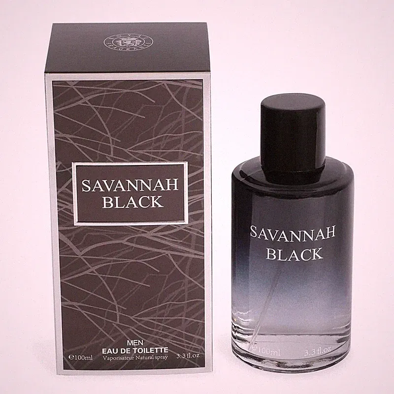 Savannah Black Men Eau De Toilette 3.3fl oz : The Essence of Strength