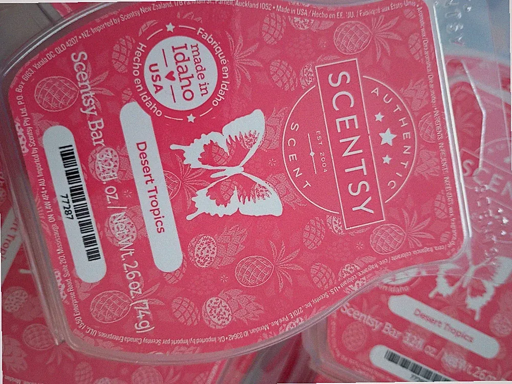 Scentsy Desert Tropics Wax Bar Pink 2.6 oz Solid Scent 77287
