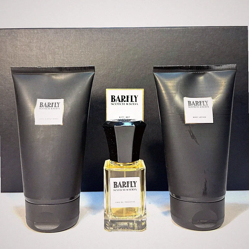 SCOTCH & SODA Unisex Barfly Eau De Toilette Cologne Perfume Wash Lotion Gift Set