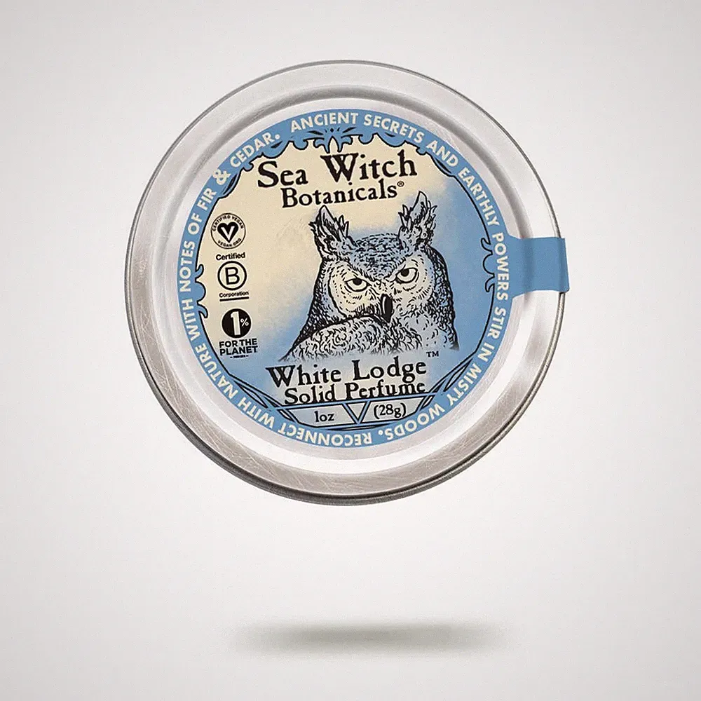 Sea Witch Botanicals Solid Perfume - White Lodge - Fir & Cedar - NEW