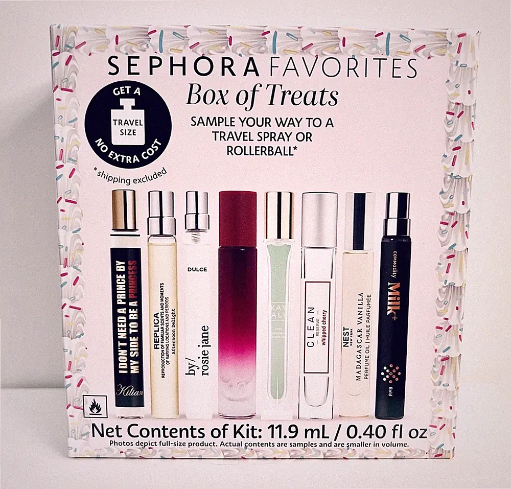 Sephora Favorites Perfume Sampler Set in Box of Treats Gourmand + CERTIFICATE