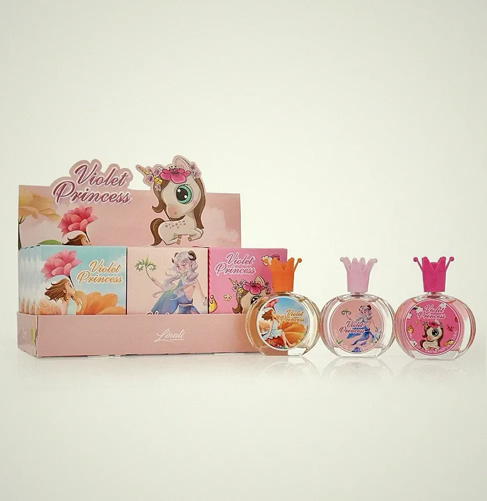 set 3 Linali Violet Princess perfume spray for girls