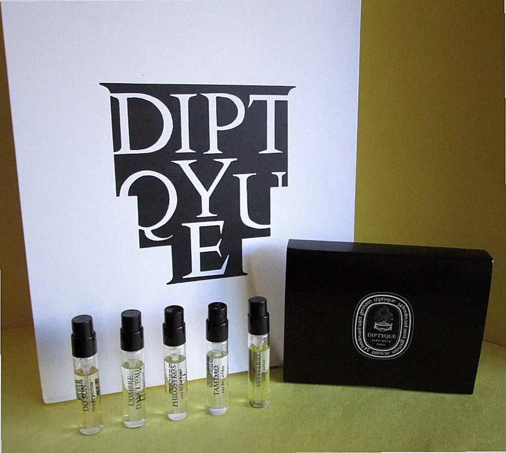 SET 5 DIPTYQUE EAU DE PARFUM VETYVERIO TAM DAO DO SON PHILOSYKOS L'OMBRE 2 ML