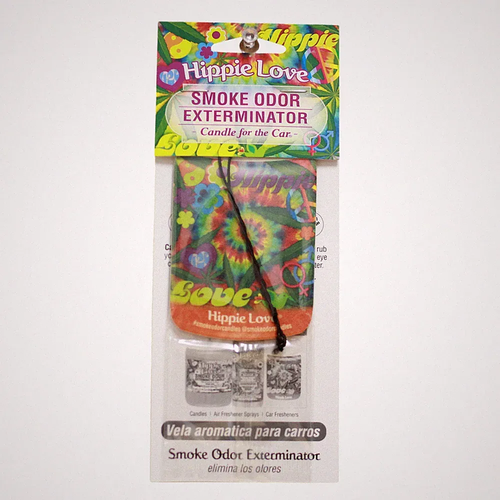 Smoke Odor Exterminator Hippie Love Long Lasting Fragrance Car Freshener Candle