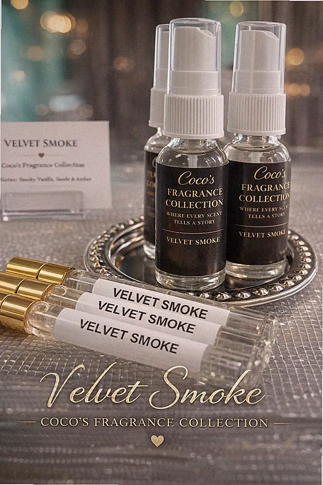 Smoky Leather Perfume Oil | Velvet Smoke | Unisex Fragrance | Amber Musk Warm